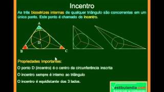 Matemática  Aula 38  Triângulos  Pontos Notáveis  Parte 1 [upl. by Clemence]