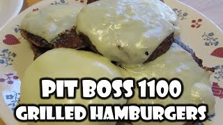 Pit Boss Grilled Burgers  Pit Boss 1100  Pit Boss Pro Series 1100 [upl. by Aydiv]