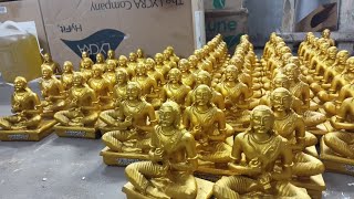 how polyresin statues are made  god idols  decorative idols gold plated idols 9363007719 [upl. by Nahk]