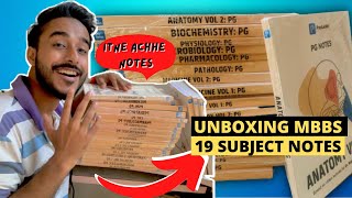 Best Notes For MBBS  Unboxing MBBS 19 Subject Notes  PrepLadder 40 Notes [upl. by Tiphany]