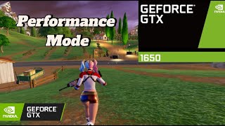 Fortnite on GTX 1650 4GB Performance Mode 1000 FPS Lowest Settings [upl. by Anirdua]