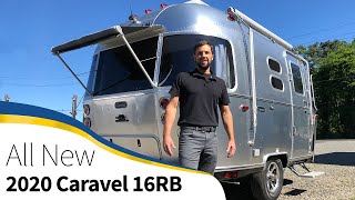 Walk Through 2020 Airstream Caravel 16RB Small Light Weight Travel Trailer [upl. by Ahsenev]