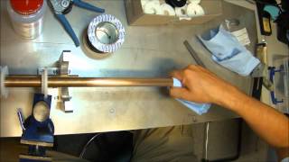 How to strain gauge a Split Hopkinson bar part 1 Preparation and Cleaning [upl. by Helbonna847]