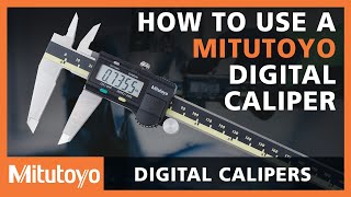 How To Use A Mitutoyo Digital Caliper [upl. by Akemehc]