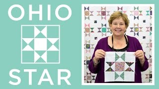 Make a Ohio Star Quilt with Jenny Doan of Missouri Star Video Tutorial [upl. by Anilegna733]