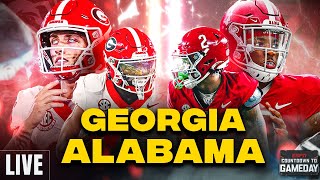 🚨 Georgia vs Alabama Game of the Year SHOWDOWN  Countdown to GameDay 🏈 [upl. by Nirak]