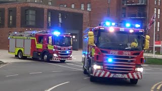 Chester Double Turnout  Cheshire Fire And Rescue Service [upl. by Sclar]