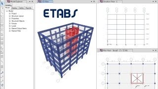 ETABS  03 Introductory Tutorial Concrete Watch amp Learn [upl. by Ansev]