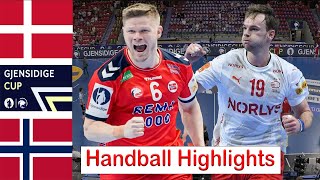 Denmark Vs Norway handball Highlights Gjensidige Cup 2024 [upl. by Adnima]