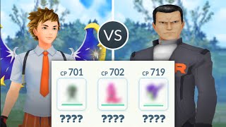 Defeating the Boss Giovanni with 700 CP Pokemon… [upl. by Slaughter]