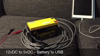 12v to 5v  12v Battery to USB Charging Cable [upl. by Ahsinauj721]