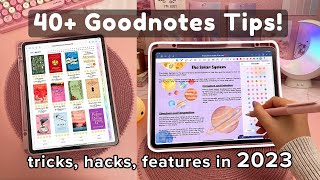 40 Goodnotes Tips you NEED to know ✏️ iPad  Apple Pencil [upl. by Brana]