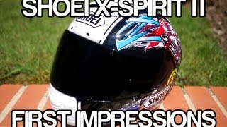 Shoei XSpirit II First Impressions [upl. by Inilahs]