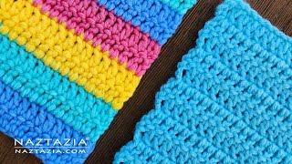 How to Crochet Straight Edges with Popular Crochet Stitches [upl. by Memory]