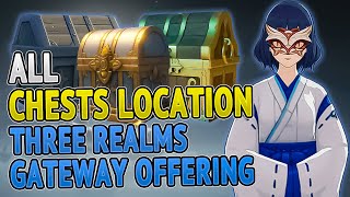 All Chest Locations Three Realms Gateway Offering Event Guide  Genshin Impact 25 [upl. by Leber354]