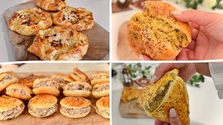 4 Recettes avec de la Pâte Feuilletée très Facile et Rapide 😋 Recette salée express [upl. by Mildred]