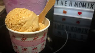 Helado de turrón Jijona casero Helado turrón en Thermomix [upl. by Eilyr]