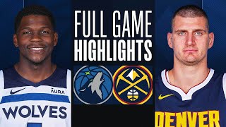 TIMBERWOLVES at NUGGETS  FULL GAME HIGHLIGHTS  April 10 2024 [upl. by Llertnac157]