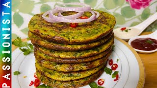 10 Minute Mein Palak Ka Multigrain Nashta Bahot kam Oil MeinBreakfast RecipeEvening SnackRecipe [upl. by Sewel]