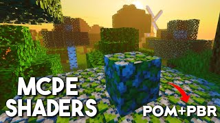 SHADERS POMPBR PARA MCPE 118 e 117  ULTRA REALISTA MINECRAFT PE GRAPHICS [upl. by Vitalis]