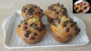 Muffins aux pépites de chocolat  LA BOITE A RECETTES [upl. by Diraf]