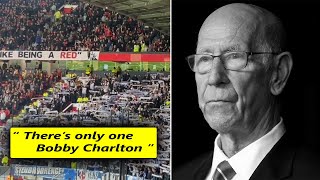 FC Copenhagen fans paid tribute to Sir Bobby Charlton as Manchester United vs Copenhagen [upl. by Georges]