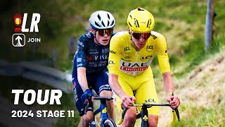 Pogacar Tries To End The Tour  Tour de France 2024 Stage 11  Lanterne Rouge x JOIN [upl. by Raveaux]