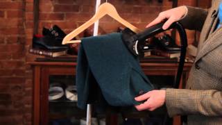 How to Remove Wrinkles from a Cashmere Sweater  Fashionable Men [upl. by Eatnad150]