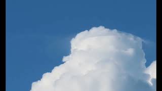 Watch how the growing cumulus overtakes a Pileus Cloud [upl. by Nuahsyt]