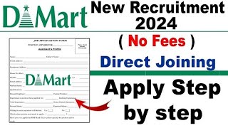 D mart job vacancy 2024  Private company job 2024  D mart recruitment 2024  Private jobs 2024 [upl. by Percy]