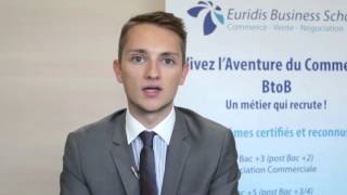 Valentin Artaud jeune diplômé  Les opportunités après Euridis Business School [upl. by Nylehtak771]