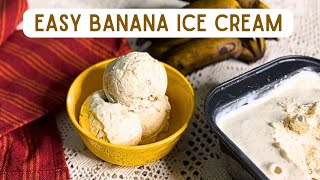 Home Made Banana Ice Cream Recipe that is Easy amp Healthy  Frozen Banana Ice Cream [upl. by Krutz]