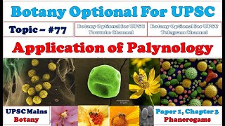 Palynology Palynology in Botany Palynology in Relation to Taxonomy Paleontology Lecture [upl. by Tartan936]