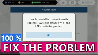 How to fix unable to establish connection between opponent in pes 2020  How switch LTE to WIFI [upl. by Aneeuqal]