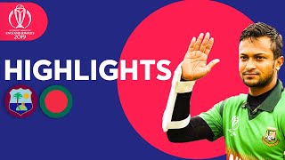 Shakib Stars In Huge Chase  Windies vs Bangladesh  Match Highlights  ICC Cricket World Cup 2019 [upl. by Prior147]