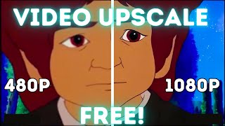 FREE AI Video Upscaler waifu2x [upl. by Jamila737]