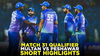 PSL 9  Short Highlights  Multan Sultans vs Peshawar Zalmi  Match 31  Qualifier  M2A1A [upl. by Nnylahs]