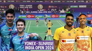 CHIRAG SHETTYSATWIKSAIRAJ VS LU CHING YAOYANG PO HAN YONEXSUNRISE INDIA OPEN 2024  R16 [upl. by Dorry]