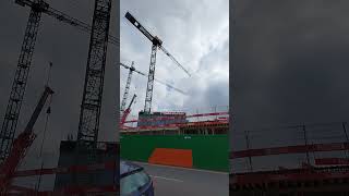 Second tower crane going up at Horgans quay in Cork city [upl. by Asetal150]