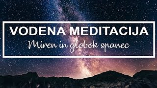 VODENA MEDITACIJA  Miren in globok spanec [upl. by Aneev705]