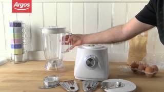 Cookworks SG500 White Food Processor Argos Review [upl. by Almat729]