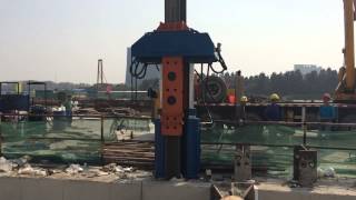 BeiYi Excavator Mounted Pile Extractor [upl. by Isoais]