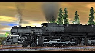 New Union Pacific quotBig Boyquot 4014 vs NampW Class A  Trainz [upl. by Susi]