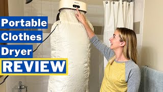 Mojoco Portable Clothes Dryer Review  Perfect for Apartment RV and Travel [upl. by Estas]