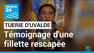 Tuerie dUvalde  une fillette rescapée livre un témoignage glaçant au Congrès américain [upl. by Leahpar]