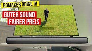 Soundbar unter 100 Euro im Test So gut ist die Bomaker Odine IV TV Soundbar 20 Mini Review [upl. by Aleekat]