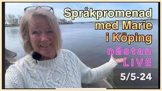 Språkpromenad i Köping 5524 Lär dig svenska svenskamedmarie [upl. by Morocco]