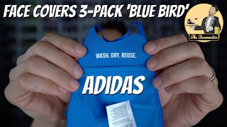 adidas FACE COVERS 3PACK Blue Bird • Review amp OnFace [upl. by Yzzo]