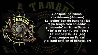 Almighty x Anuel AA  Tambor Letra [upl. by Yantruoc]