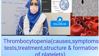 Thrombocytopeniacausessymptomsteststreatmentstructure amp formation of platelets [upl. by Enitsuj]